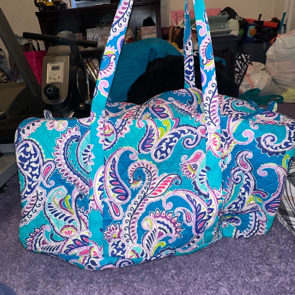 Vera Bradley Blue Paisley Travel Bag